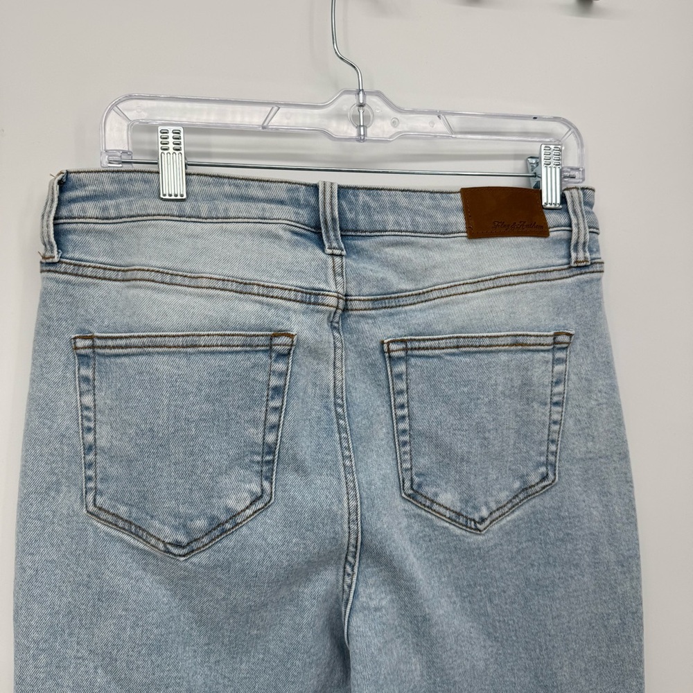 Flag & Anthem Light Wash High Rise Straight Denim Jeans Size 10/30 Classic - Picture 8 of 9